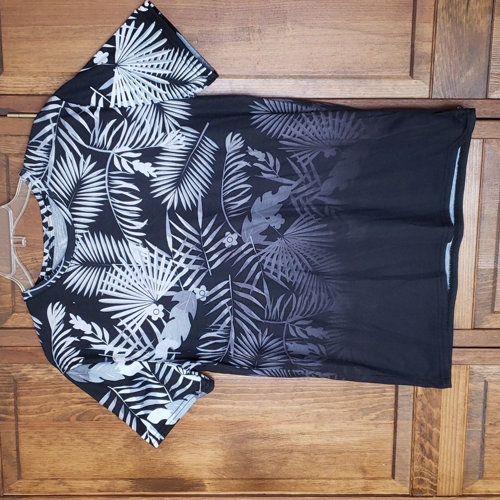 Men's Palm Fronds Ombre T-Shirt, Sz M